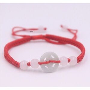 💖 Jade Macrame Bracelet 7”-8” adjustable NEW